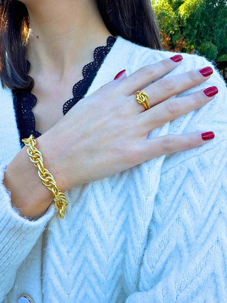 Bracelet chaîne minimaliste en or 18K