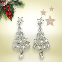Boucles d’oreilles mini sapin de Noël