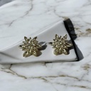 Rhinestone Boucles d’oreilles petite fleur- Or