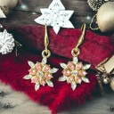 Boucles d’oreilles Rhinestone flocon de neige
