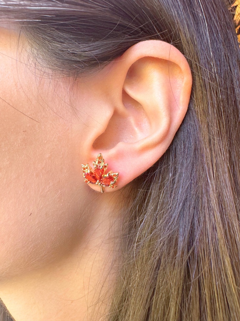 Boucles d’oreilles feuille d’érable