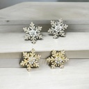 Boucles d’oreilles flocon de neige